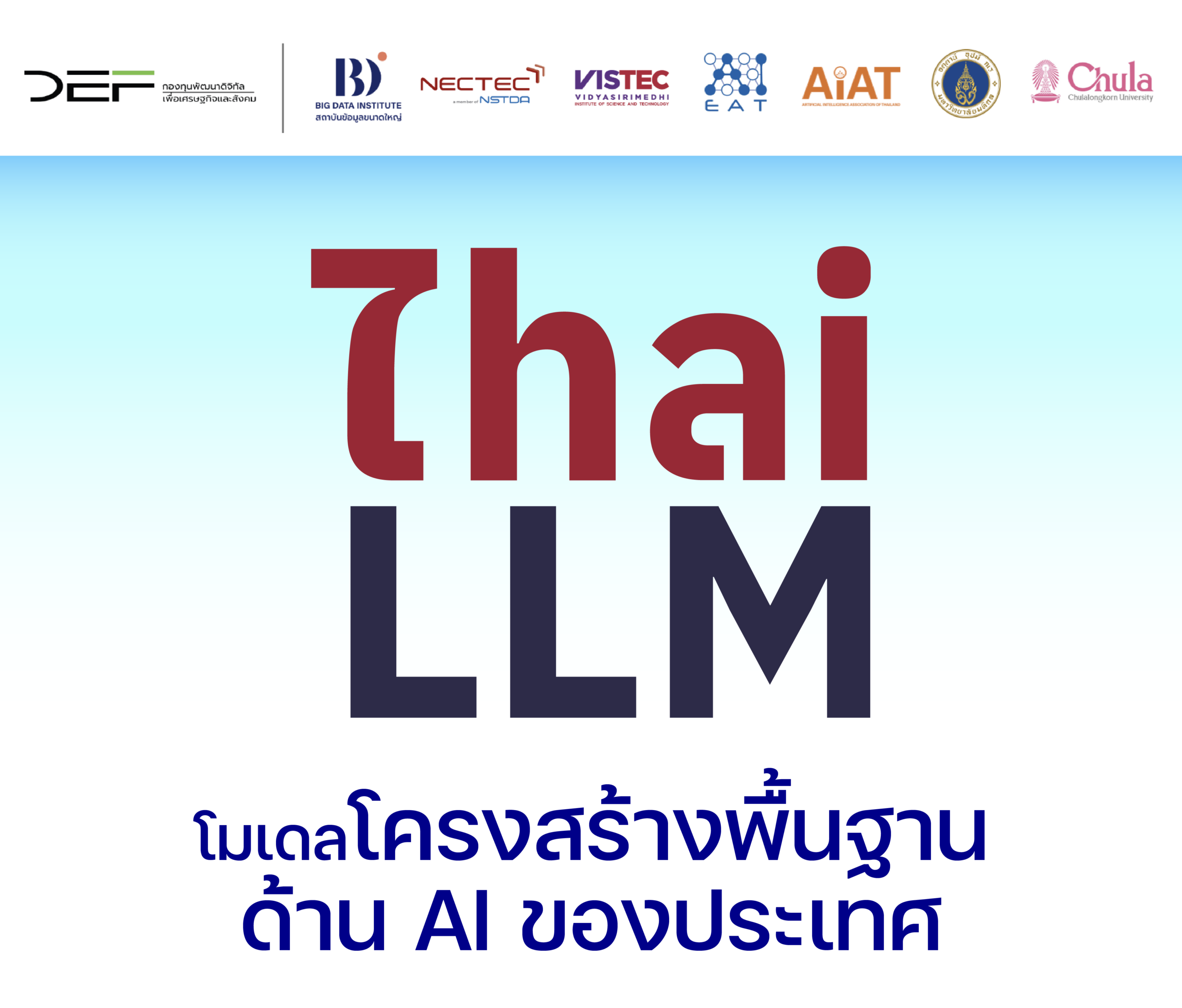เปิดตัว ThaiLLM โดยเนคเทค สวทช. และพันธมิตร