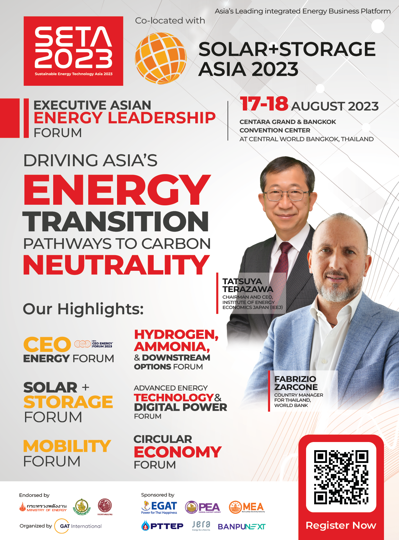 Ministries and GAT International Unite to Drive Sustainable Energy at SETA 2023 and SSA 2023 in Asia, Aligning with Thailand's Carbon Neutrality Goals