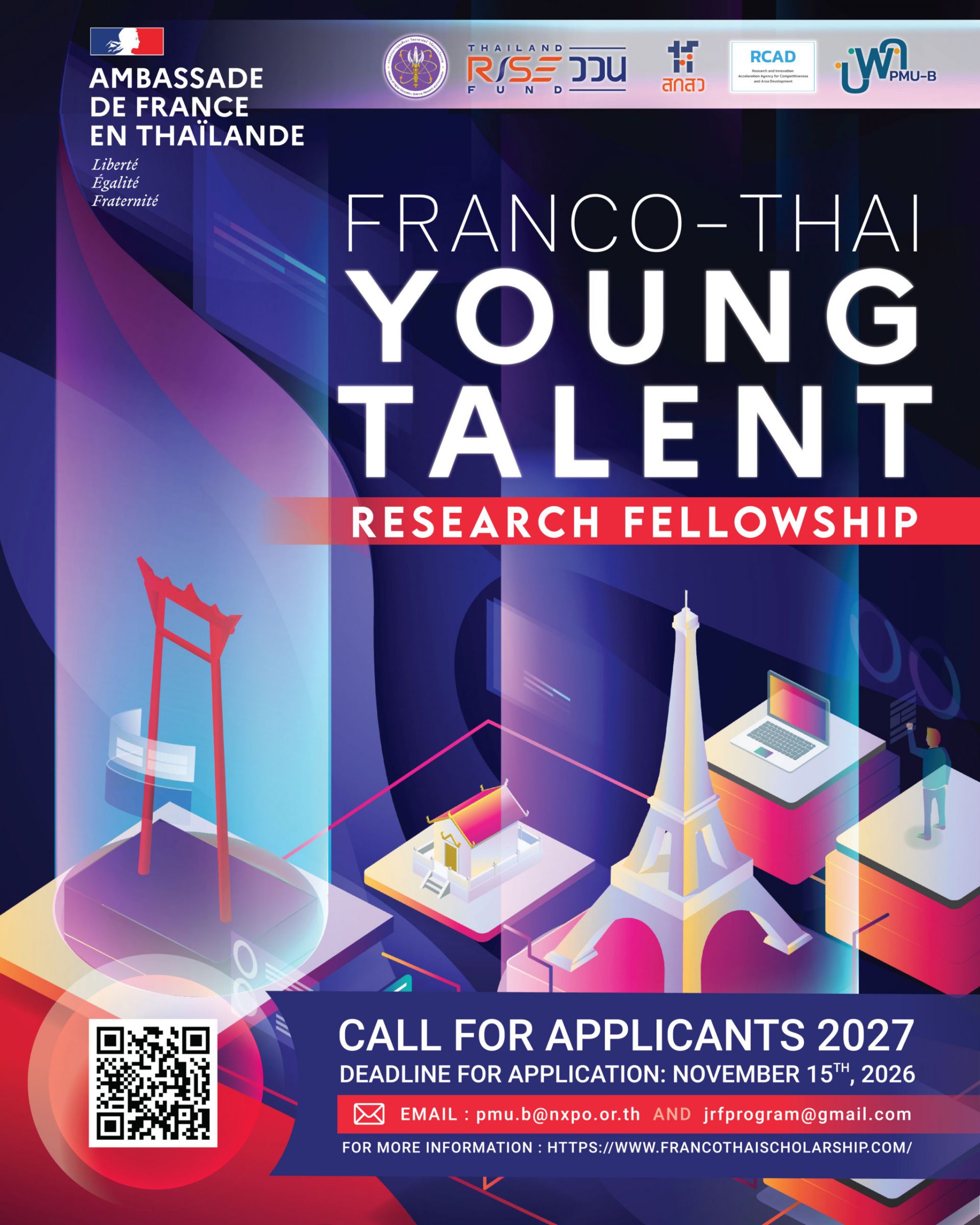 Franco-Thai Young Talent Research Fellowship Program 2027