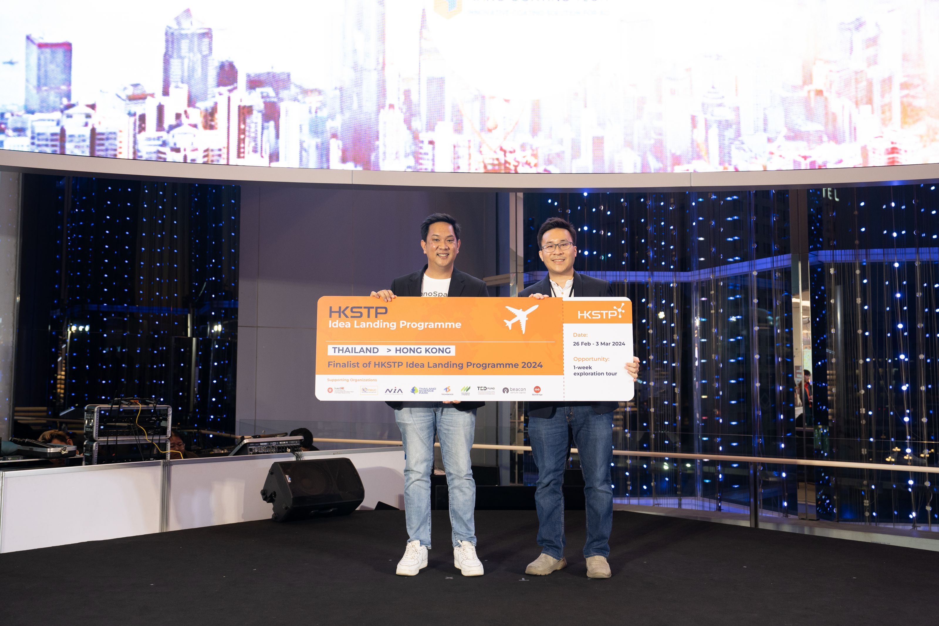 ขอแสดงความยินดีกับ 3 สตาร์ทอัพที่ได้มีโอกาสเข้าร่วมโปรแกรม HKSTP Idea Landing Programme 
				ที่ฮ่องกงและจีนพร้อมรับเงินสนับสนุน HKD 100,000