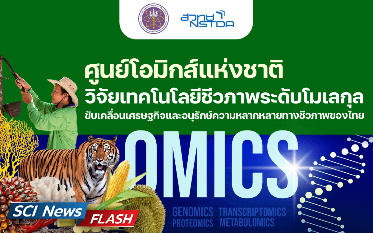 ศูนย์โอมิกส์แห่งชาติ วิจัยเทคโนโลยีชีวภาพระดับโมเลกุล ขับเคลื่อนเศรษฐกิจและอนุรักษ์ความหลากหลายทางชีวภาพของประเทศไทย