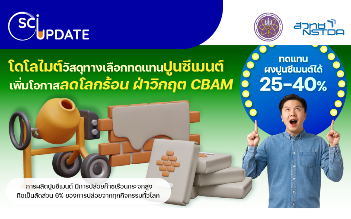 ��โดโลไมต์�� วัสดุทางเลือกทดแทนปูนซีเมนต์ เพิ่มโอกาสลดโลกร้อน ฝ่าวิกฤต CBAM