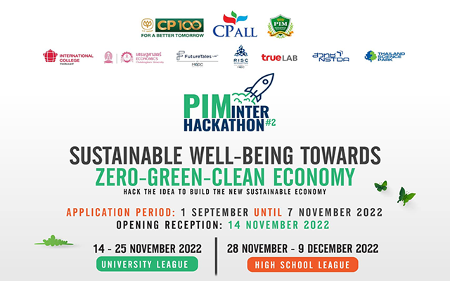 2nd PIM International Hackathon : Sustainable Well-Being Towards Zero-Green-Clean Economy