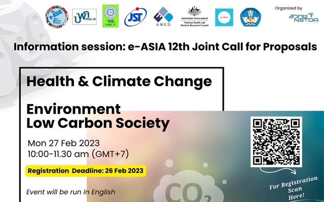 Information session: e-Asia 12th Joint Call for proposals